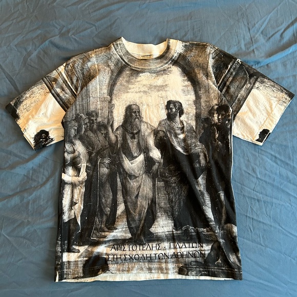 Vintage Other - Vintage RARE Greek Philosopher T Shirt Size MED Plato Aristotle Mythology Athens